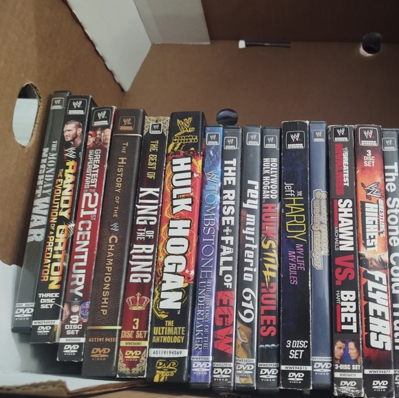 Vintage WWF WCW Wrestling DVDs collection 44 Lot - Picture 7 of 8